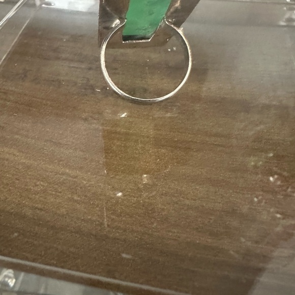 925 Silver and Turquoise Statement Ring size 8 - Picture 5 of 6